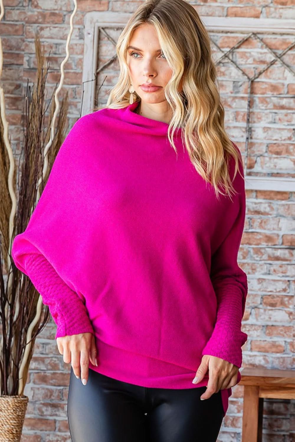 First love asymmetrical hem sweater - Love Salve